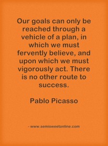Picasso Goals Quotation